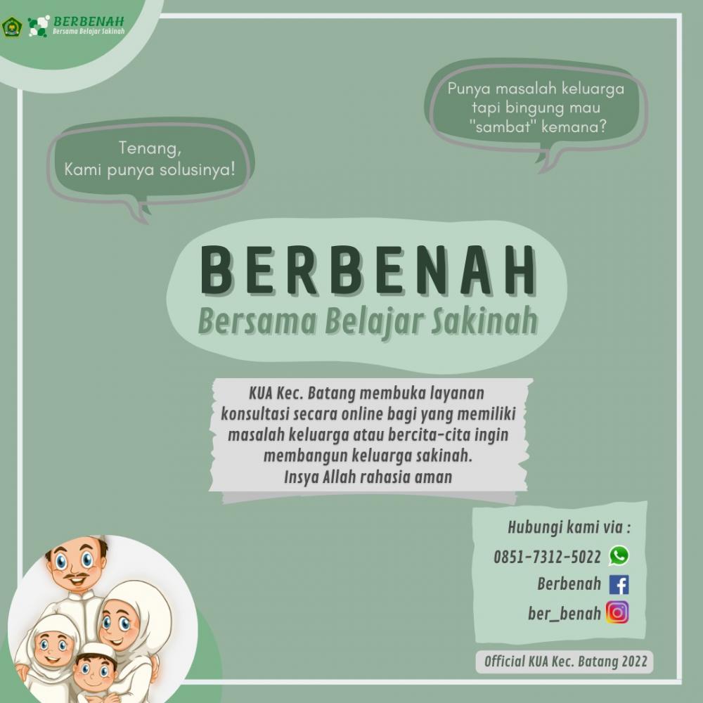 Tekan Angka Perceraian, KUA Batang Inovasikan Layanan Bimbingan dan Konsultasi Keluarga