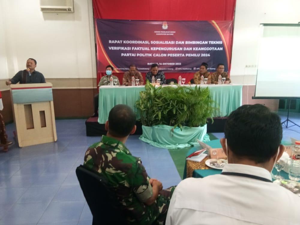KPU Batang Telah Verifikasi 22 Partai Politik