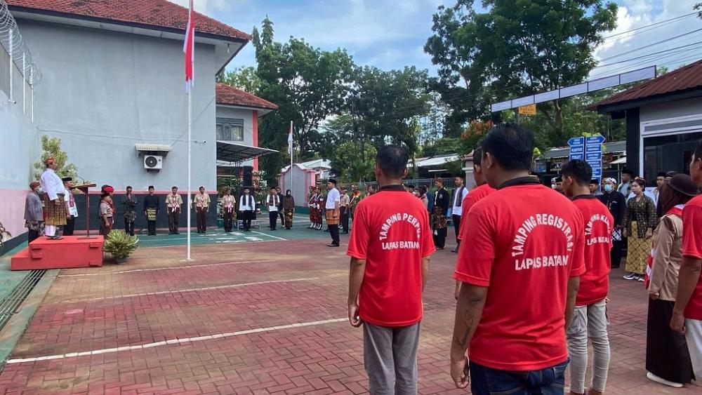 Hari Sumpah Pemuda, WBP Lapas Kelas IIB Batang Gelar Upacara Bendera