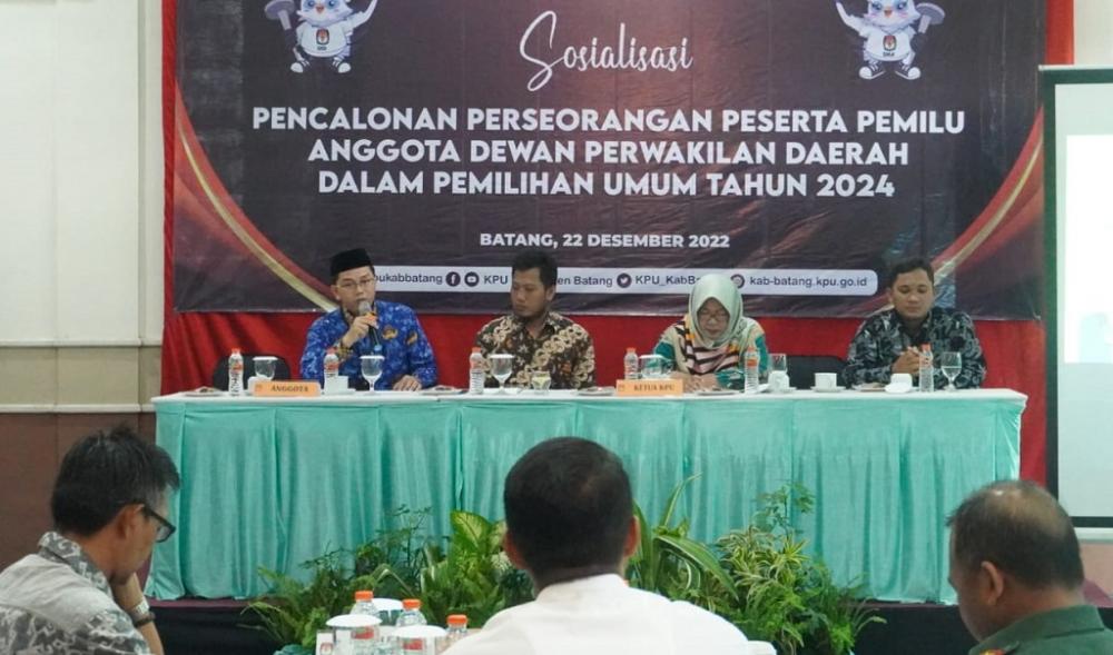KPU Batang Sosialisasikan Tata Cara Pencalonan Anggota DPD