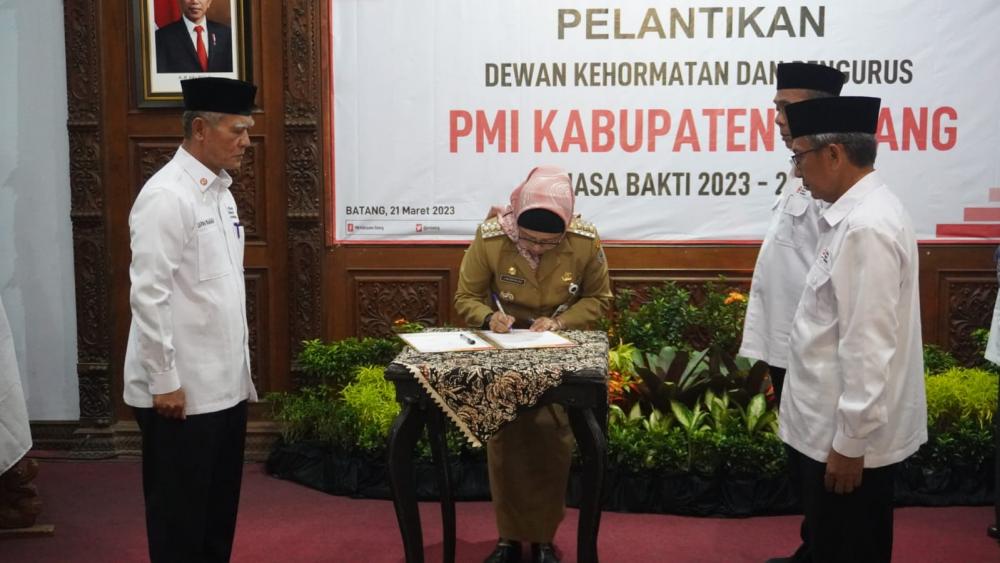 Masuk Tahun Politik, Ketua PMI Jateng Imbau Pengurus Baru Batang Harus Netral