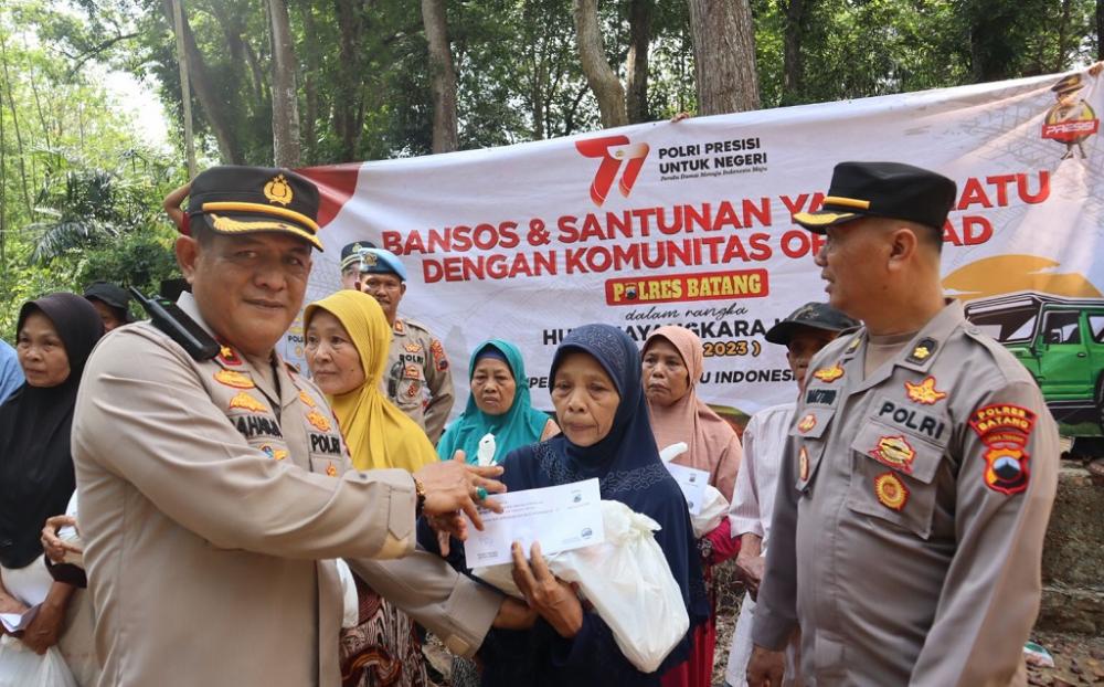 Hari Bhayangkara, Polres Bersama Komunitas Offroad Gelar Baksos
