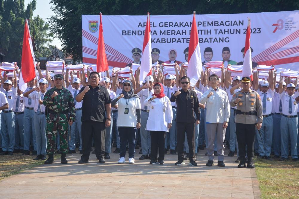 Gerakan Pembagian Bendera Merah Putih, Kuatkan Patriotisme Masyarakat Batang
