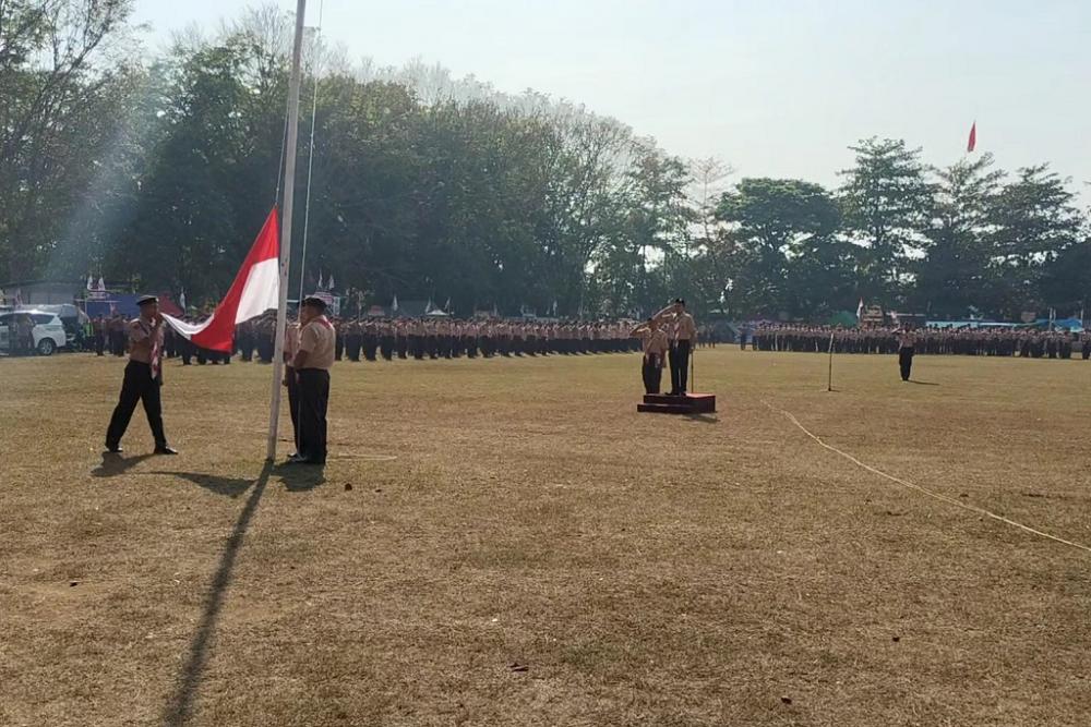 Belasan Napi Dipercaya jadi Pengibar Bendera Hari Pramuka
