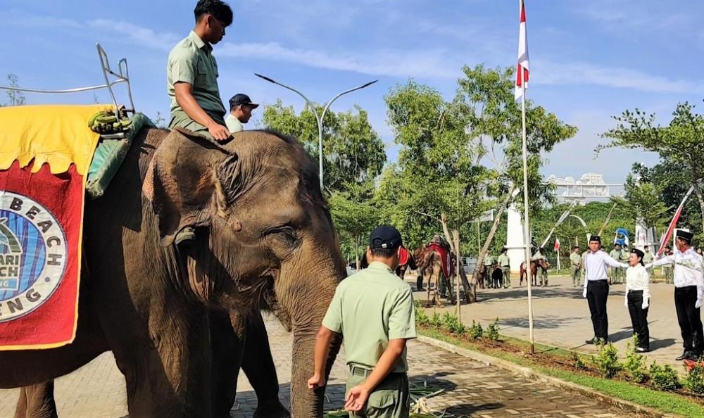 SATWA IKUTI UPACARA HUT Ke-78 RI