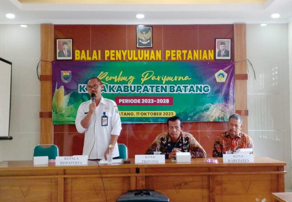 Reorganisasi Pengurus KTNA, Plt Dispaperta Batang Minta Pecahkan Persoalan Pertanian