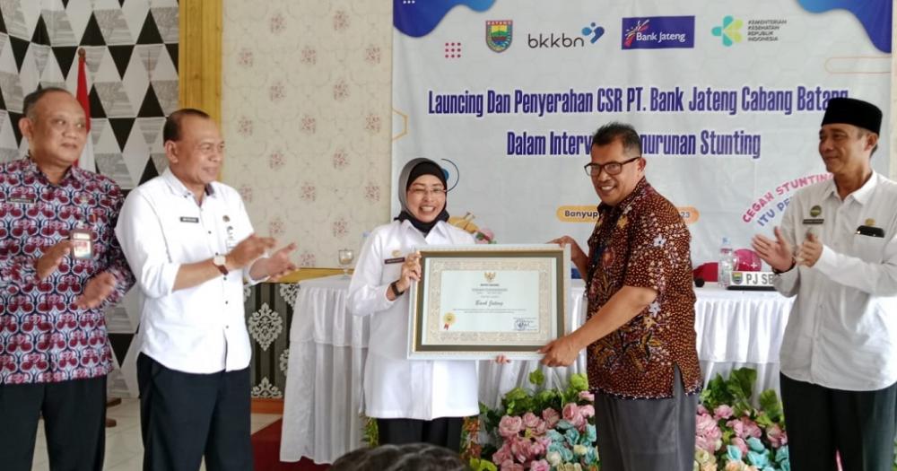 Tangani Stunting di Kabupaten Batang, Bank Jateng Gelontorkan Dana Rp1 Miliar