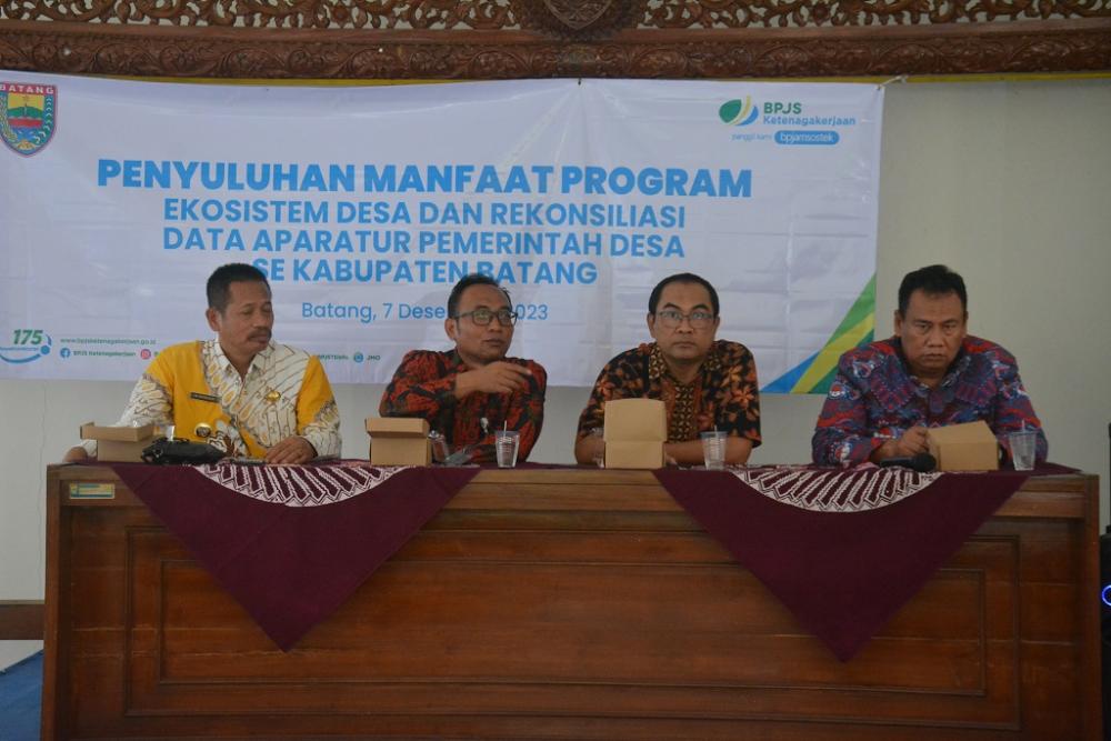 BPJS Ketenagakerjaan Sosialisasikan Manfaat Program Jamsostek Bagi Pemerintah Desa