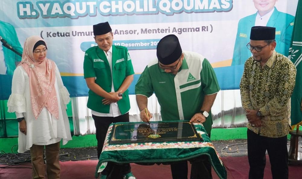 Resmikan Gedung Ansor Batang, Menteri Agama Berpesan Jaga Sikap dan Marwah Organisasi