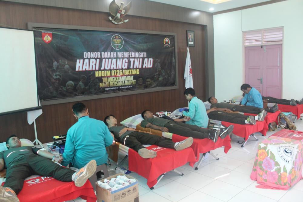 Hari Juang Kartika, Kodim Batang Jaga Stok Darah