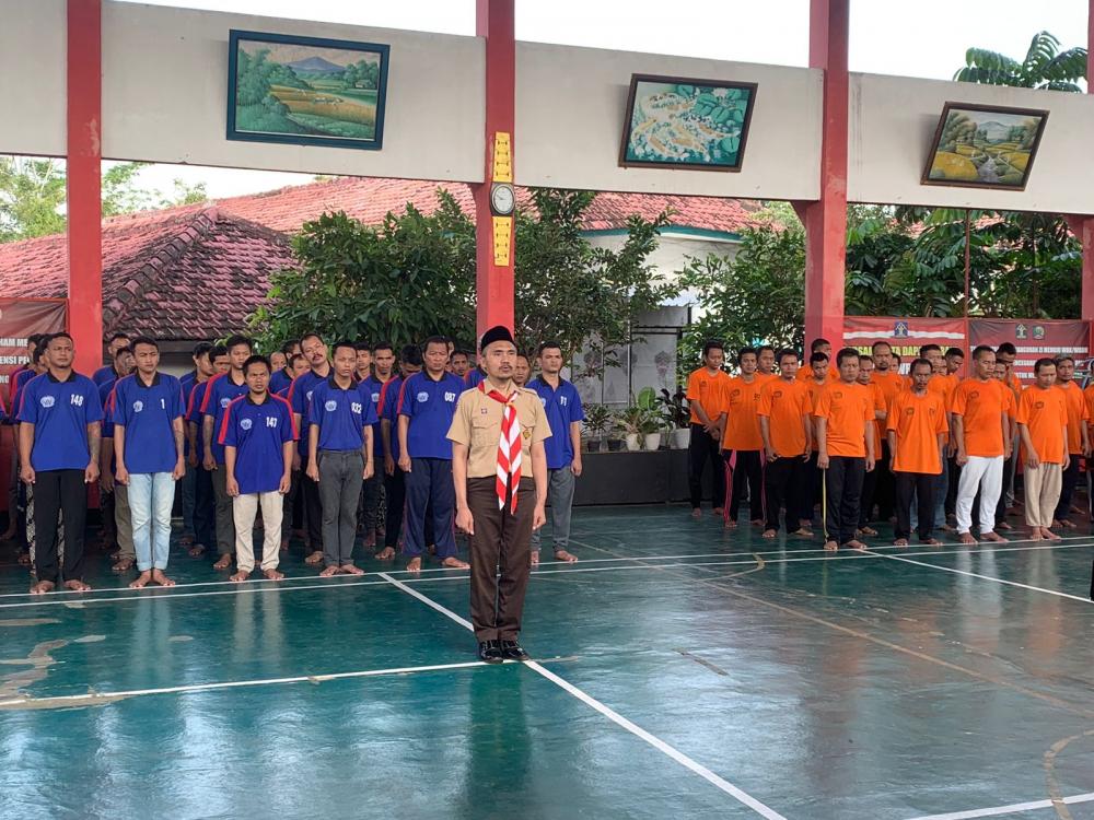 Aplikasikan Nasionalisme, Napiter Lapas Batang Pimpin Upacara