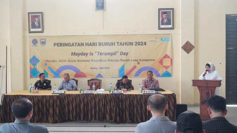 Peringati Hari Buruh, Pj Bupati Batang Minta Perusahaan Harus Utamakan Pekerja Lokal
