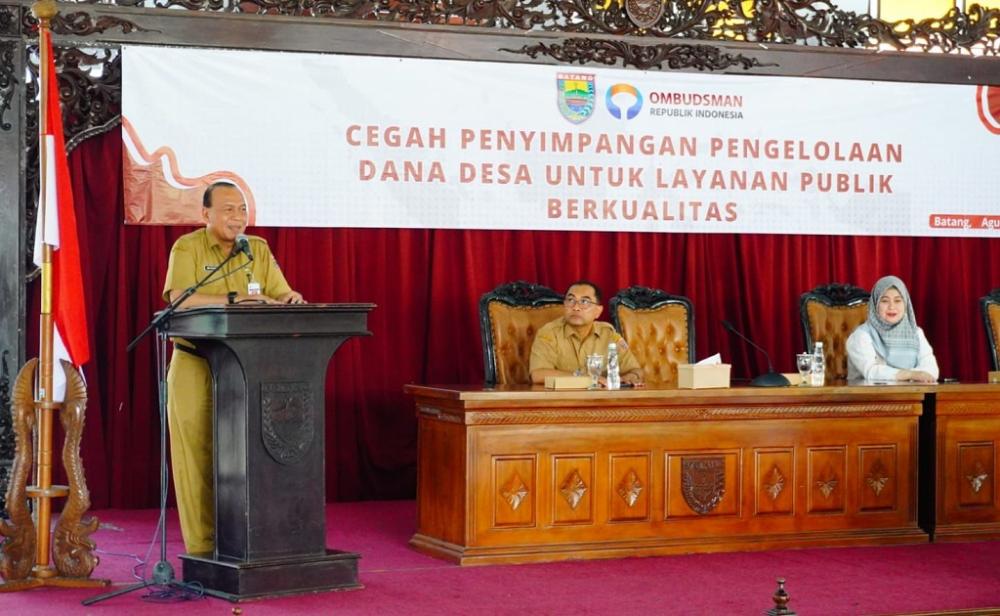 Pemkab Batang Bersama Ombudsman Sosialisasikan Pengelolaan Dana Desa