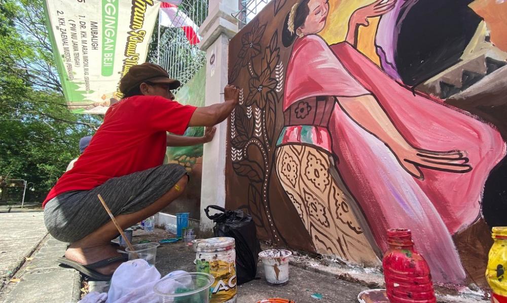 Disparpora Kenalkan Wisata Batang Dengan Lomba Mural