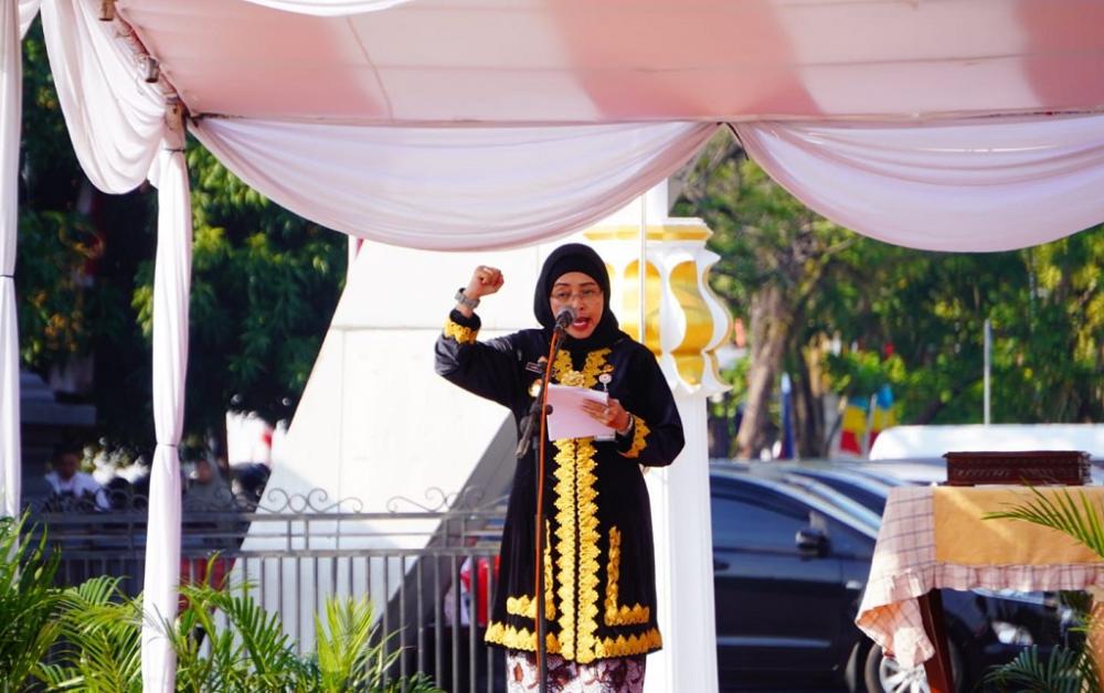 Upacara HUT Ke-79 RI, Pj Bupati Batang Ingin Implementasikan Nilai Pancasila Dalam Kelola Pemerintah