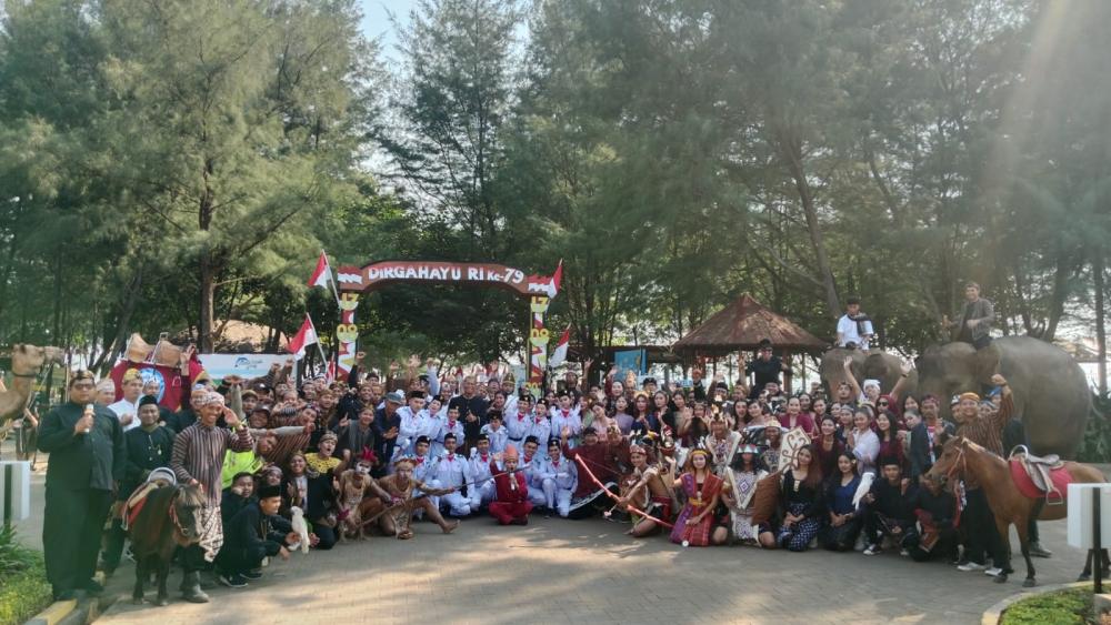 Upacara Peringatan Kemerdekaan RI di Safari Beach Jateng Batang