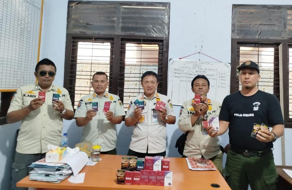 Intens Sidak, Satpol Berhasil Amankan Ratusan Ribu Rokok Ilegal
