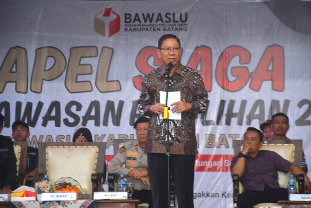 Ngalap Berkah, Bawaslu Gelar Apel di Kawasan Kramat