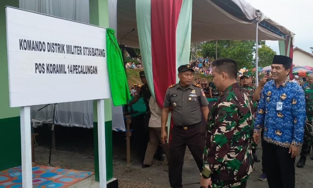 Hari Juang TNI-AD, Dandim Batang Resmikan Pos Koramil Pecalungan