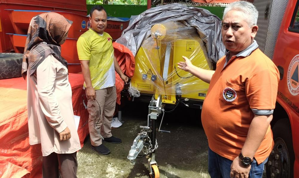 Hadapi Cuaca Ekstrem, BPBD Batang Dapat Dukungan Stimulan Logistik