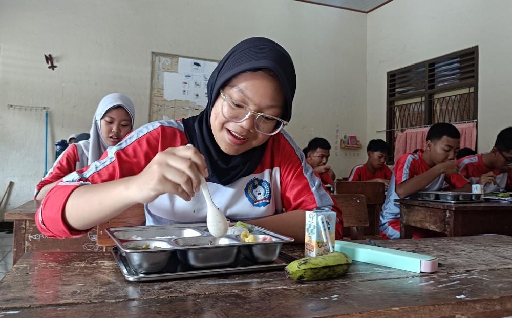 Makin Sedap, MBG di Spega, Siswa Bawa Sambal