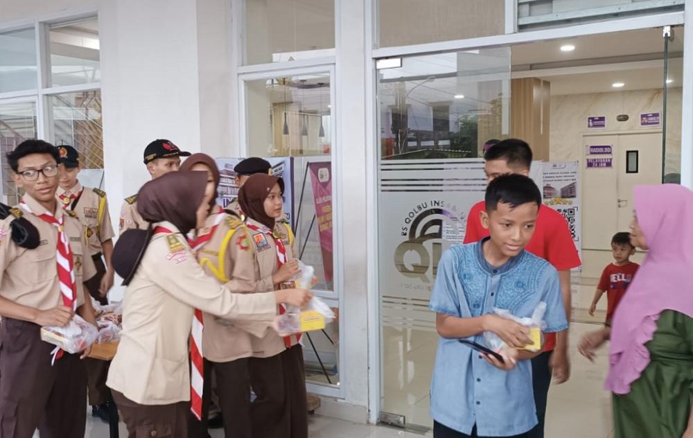 Aksi Pramuka Peduli, Awali Kegiatan Posko Lebaran Kwarran