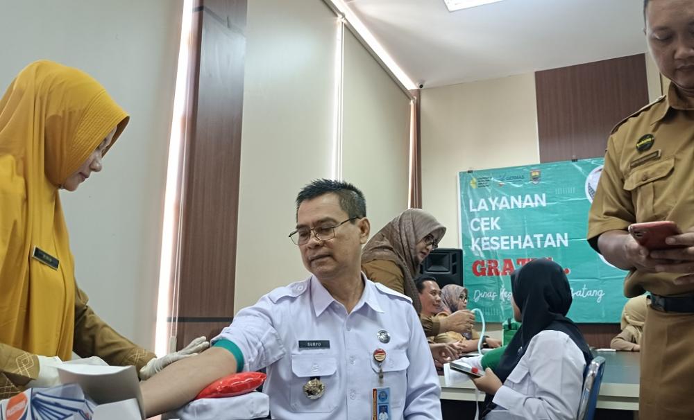 Gandeng Dinkes, BNNK Batang Pantau Kesehatan Anggota