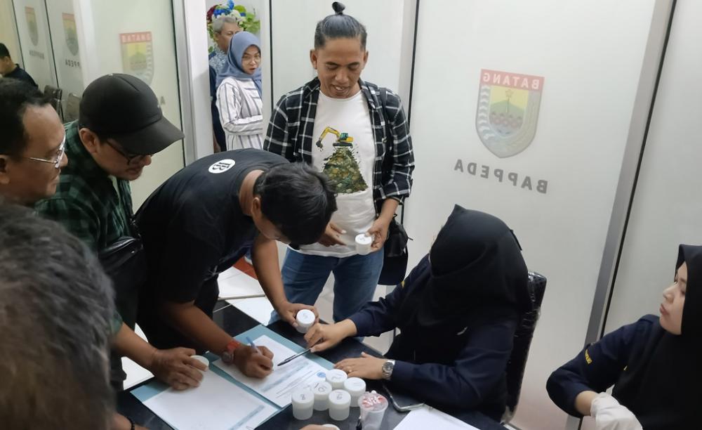 Jalani Tes Urine, Pewarta Siap Jadi Kader P4GN