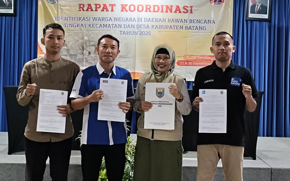BPBD Batang Gandeng Pegiat Medsos Publikasi Informasi Kebencanaan