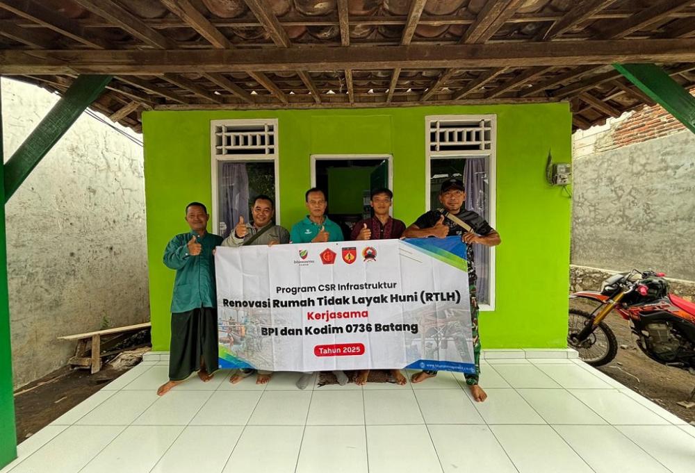 Lewat Program CSR, PLTU Batang dan Kodim 0736 Renovasi Rumah Nelayan Roban Timur