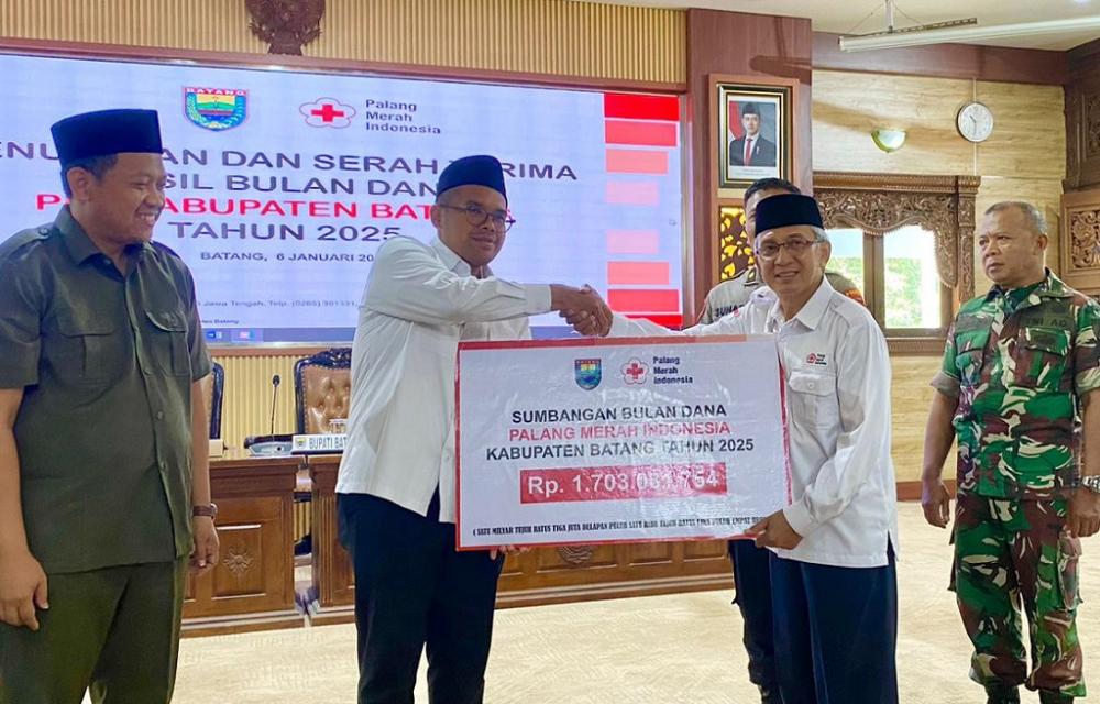 Bulan Dana PMI Batang 2025 Terkumpul Rp1,7 Miliar