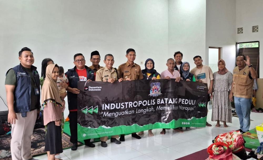 Cuaca Ekstrem Melanda, Industropolis Batang Salurkan Logistik Terdampak