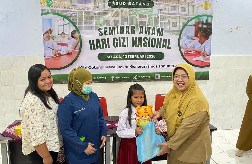 Hari Gizi Nasional, RSUD Batang Dorong Edukasi Menu Seimbang bagi Anak