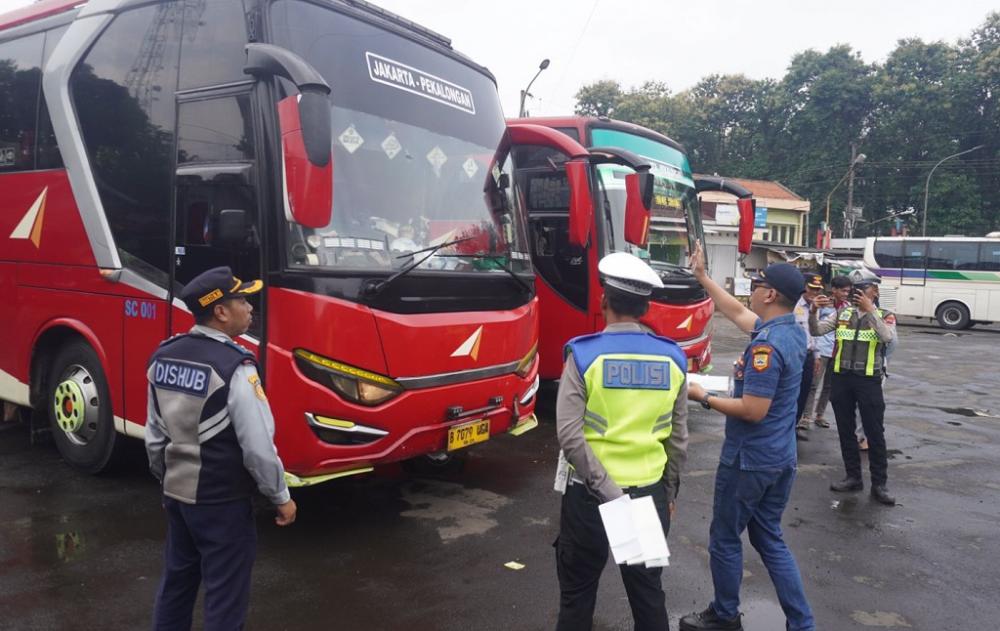 Jelang Mudik Lebaran, Dishub Batang Gelar Ram Check Pastikan Bus Layak Jalan