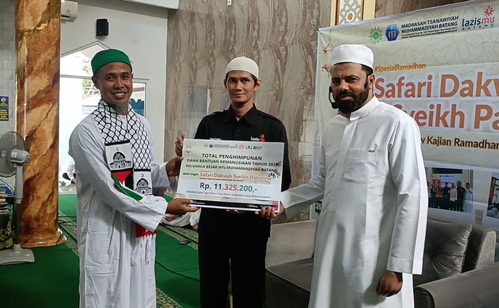 Dukung Kemerdekaan Palestina, Pelajar MTs Muhammadiyah Batang Donasikan Sedekah