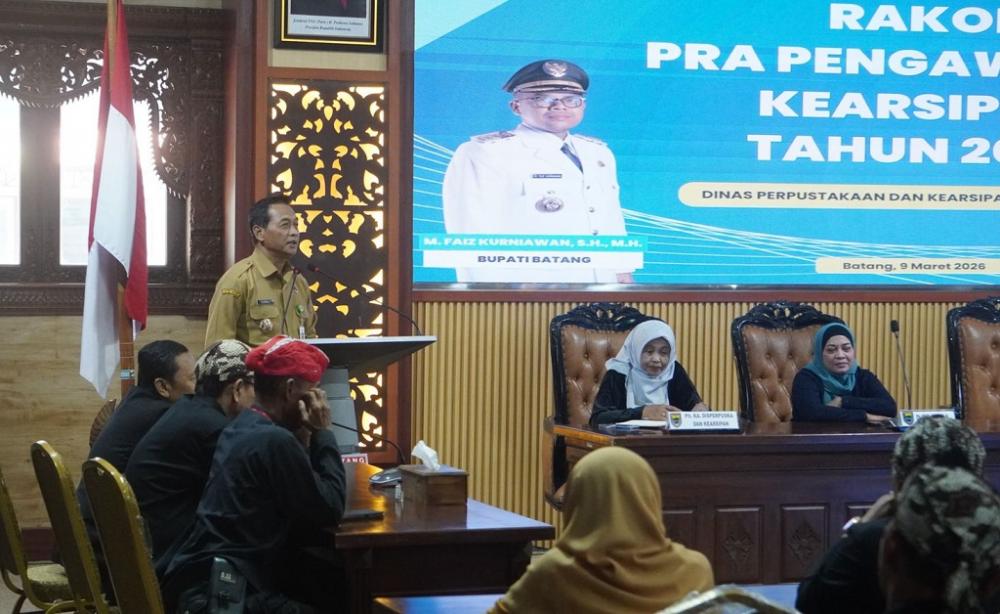 Pemkab Batang Perkuat Tata Kelola Arsip Lewat Rakor Pra Pengawasan Kearsipan