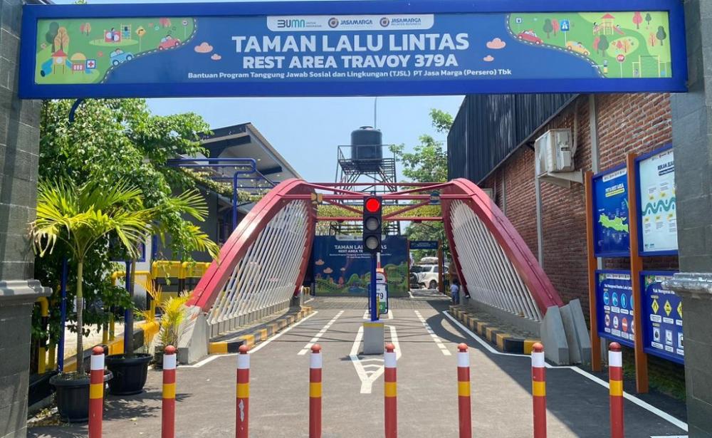 Tingkatkan Kenyamanan Pemudik, Rest Area KM 379A Batang Dilengkapi Taman Lalu Lintas
