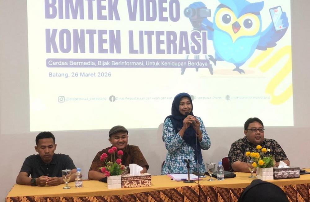 Tingkatkan Budaya Baca dan Literasi Lewat Video, Disperpuska Batang Gelar Bimtek