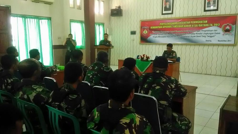 Peningkatan Kemampuan Teritoria Kodim 0736/Batang