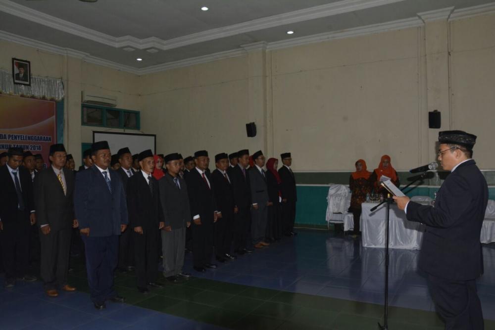 45 Anggota Panitia Pengawas Kecamatam Dilantik