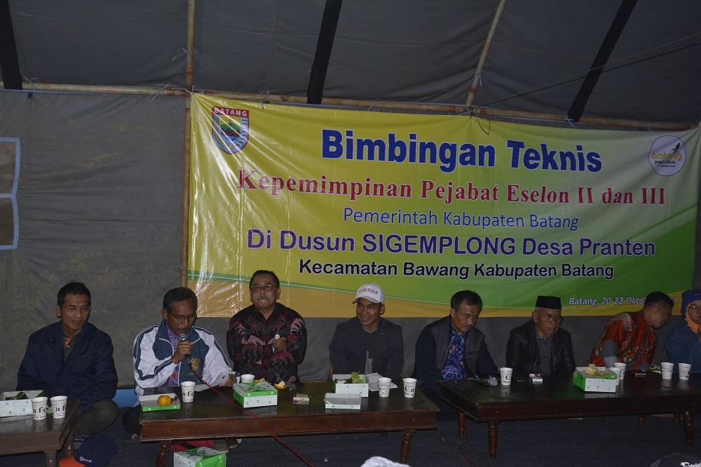 Seluruh Pejabat Pemkab Batang Ikuti Bintek Kepemimpinan di Desa Pranten