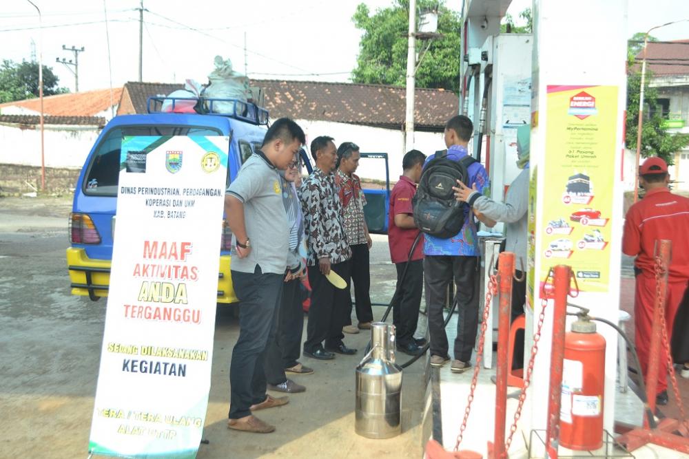 Disperindakop Batang Gelar Pengawasan SPBU di Sepanjang Jalan Pantura