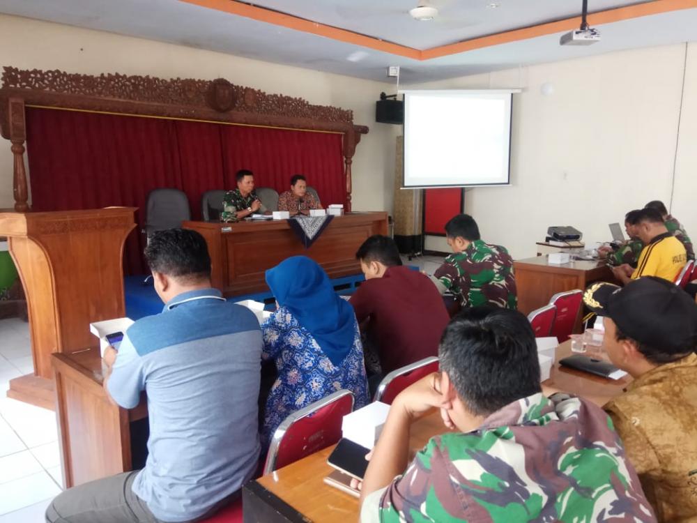 Rakor Menjelang Pembukaan TMMD Sengkuyung Tahap II Kodim Batang