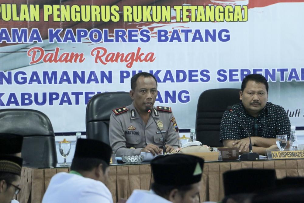 Upaya Polres Batang Ciptakan Situasi Kondusif Saat Pilkades Serentak