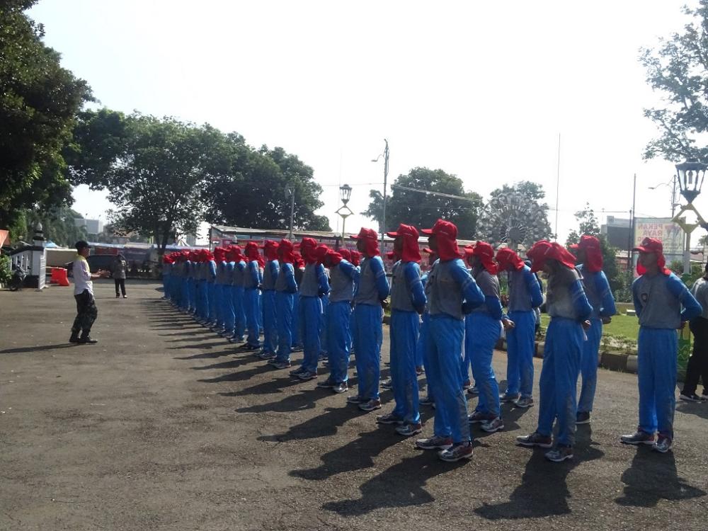 Jelang Upacara HUT RI Ke-74, Paskibra Batang Intensif Latihan