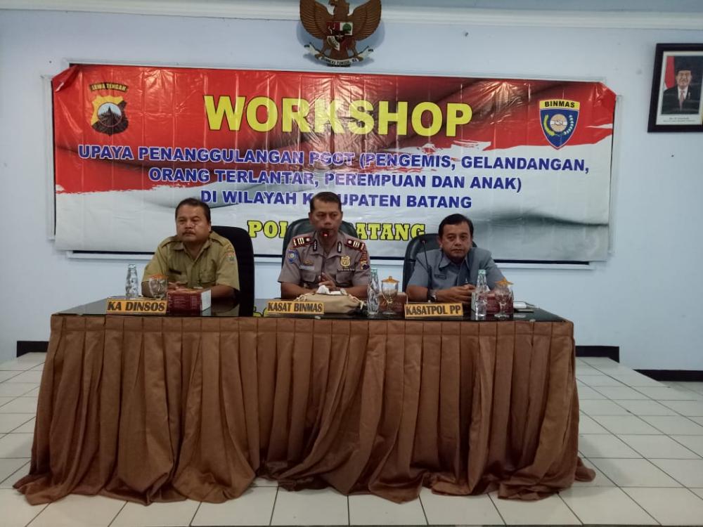 Polres Batang Gelar Workshop Penanggulangan PGOT