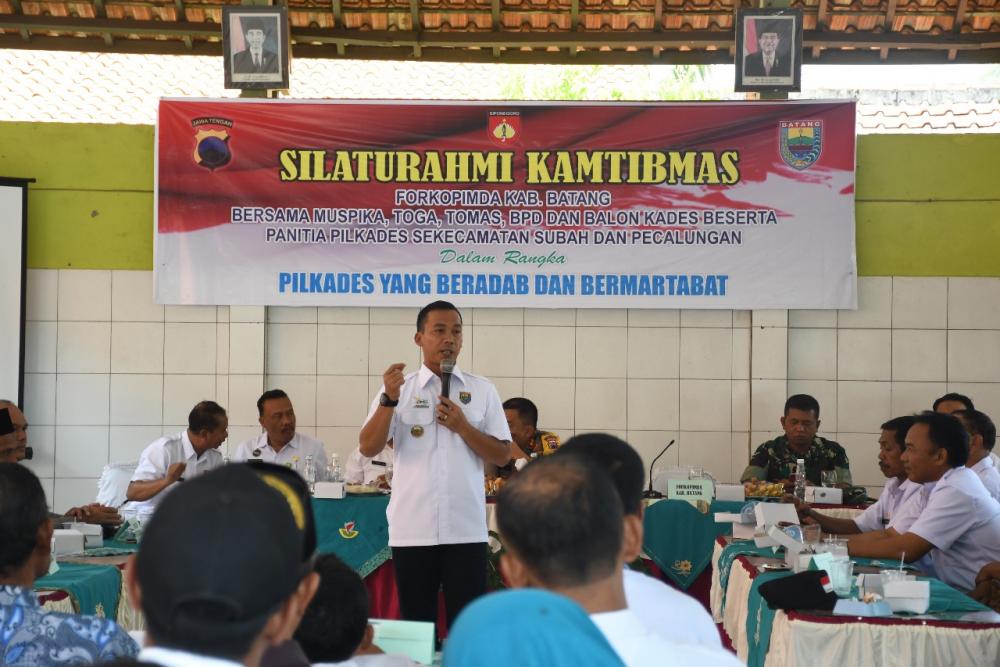 Jelang Pilkades Serentak di Batang, Forkopimda Gencar Silaturahmi 