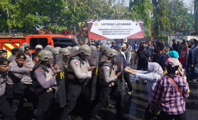 Polres Batang Gelar Latihan Pengamanan, Antisipasi Gangguan Kamtibmas Jelang May Day
