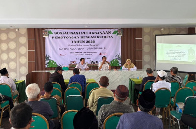 Dispaperta Batang Sosialisasi Standar Pemotongan Hewan Kurban Jelang Iduladha 1447 H
