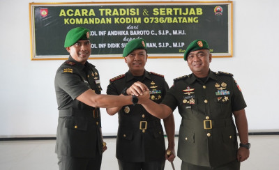 Sertijab Dandim Batang, Danrem Wijayakusuma Fokus Pembetukan Yon TP